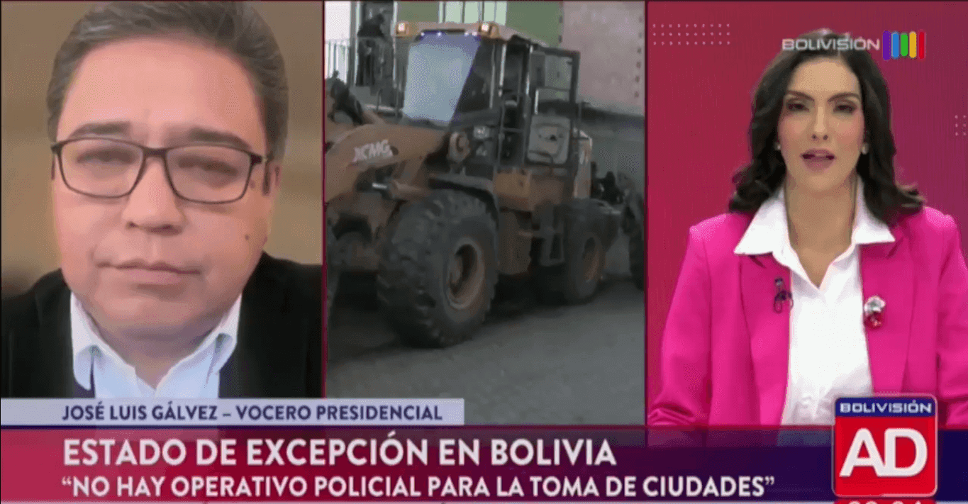 Fotografía de Vocero presidencial pide levantar los bloqueos y asegura que el estado de excepción pretende retomar la normalidad