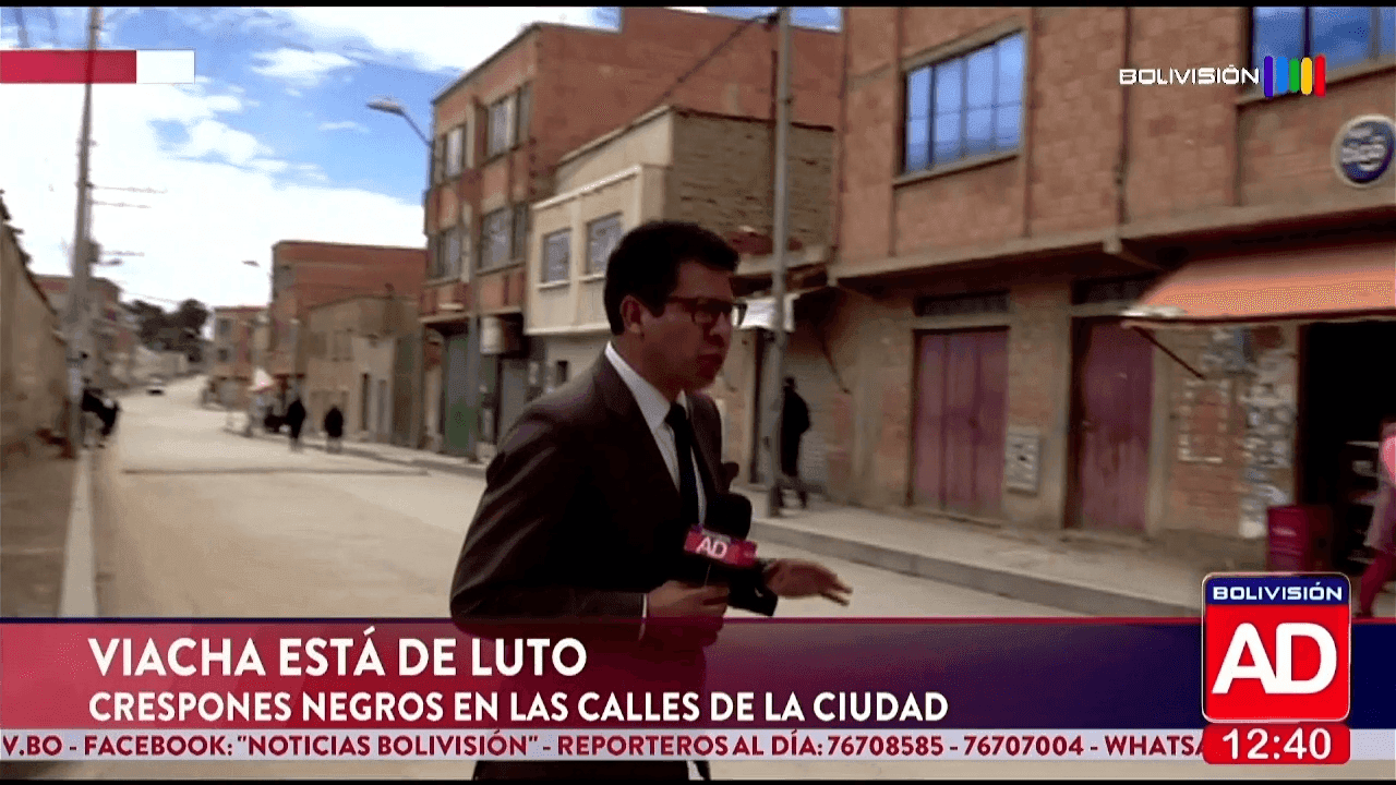Fotografía de Viacha se vistió de luto tras la tragedia que dejó víctimas