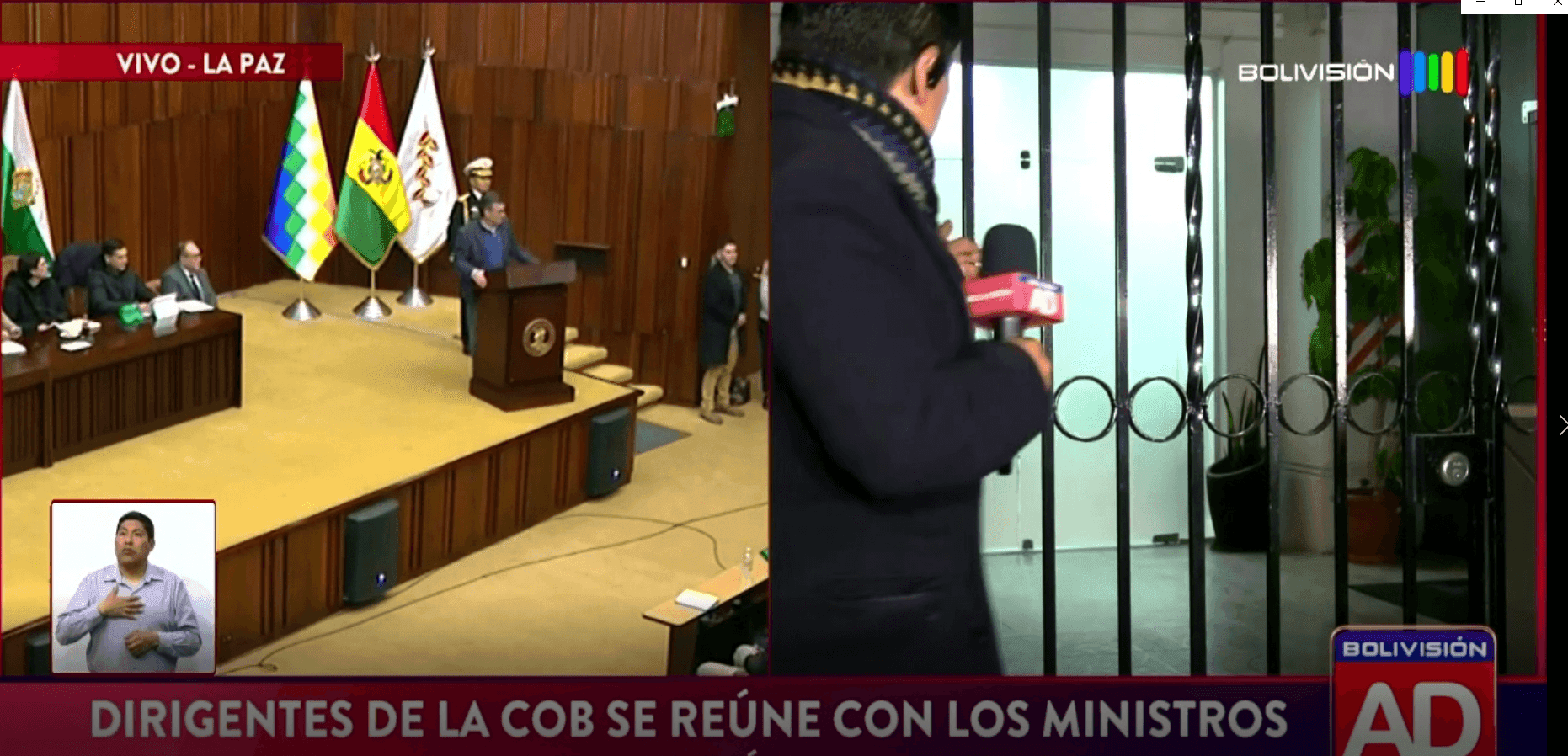 Fotografía de Avanzan las mesas de diálogo entre la COB y el Gobierno para abordar temas pendientes