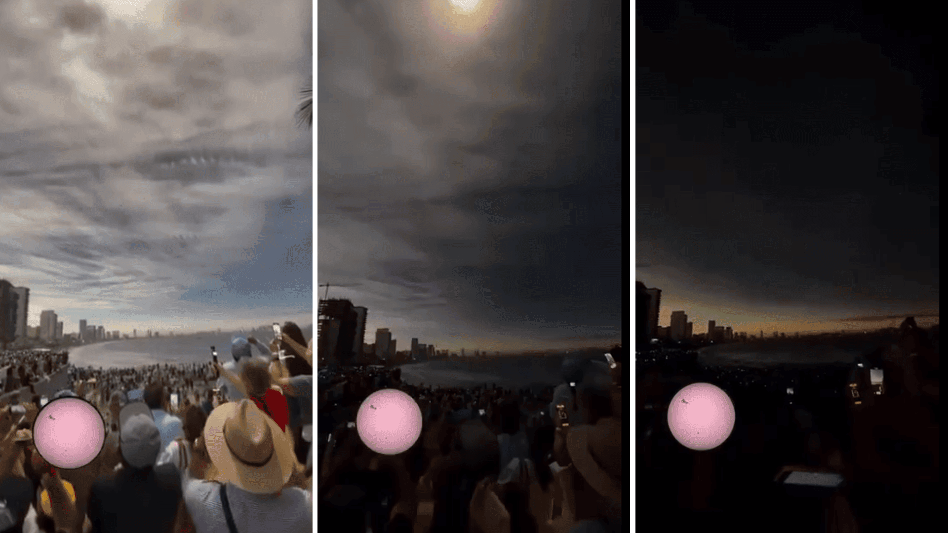 Fotografía de Eclipse total de Sol se observa desde el norte de España: la totalidad dura hasta casi 2 minutos
