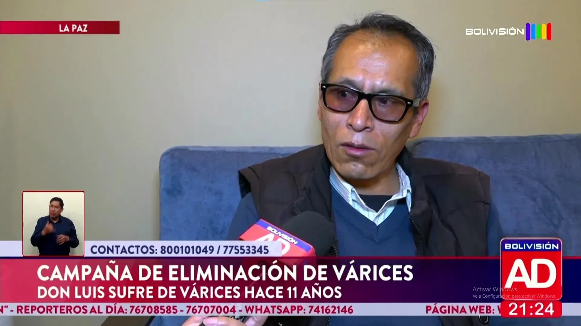 Fotografía de Endoven ayudará a don Luis a dejar atrás 11 años de dolor por las várices