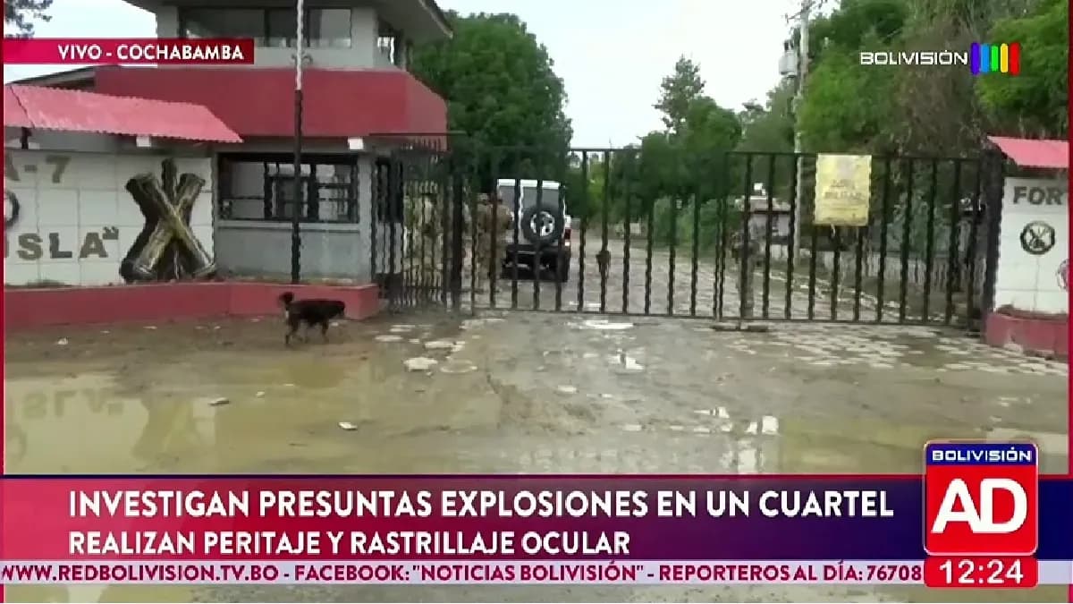 Fotografía de Investigan presuntas explosiones en el cuartel de Cotapachi en Cochabamba