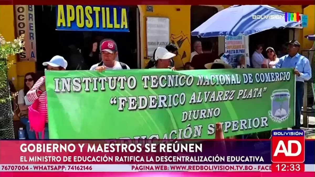 Fotografía de Gobierno y maestros vuelven al diálogo en Cochabamba, pero mantienen diferencias por la descentralización educativa