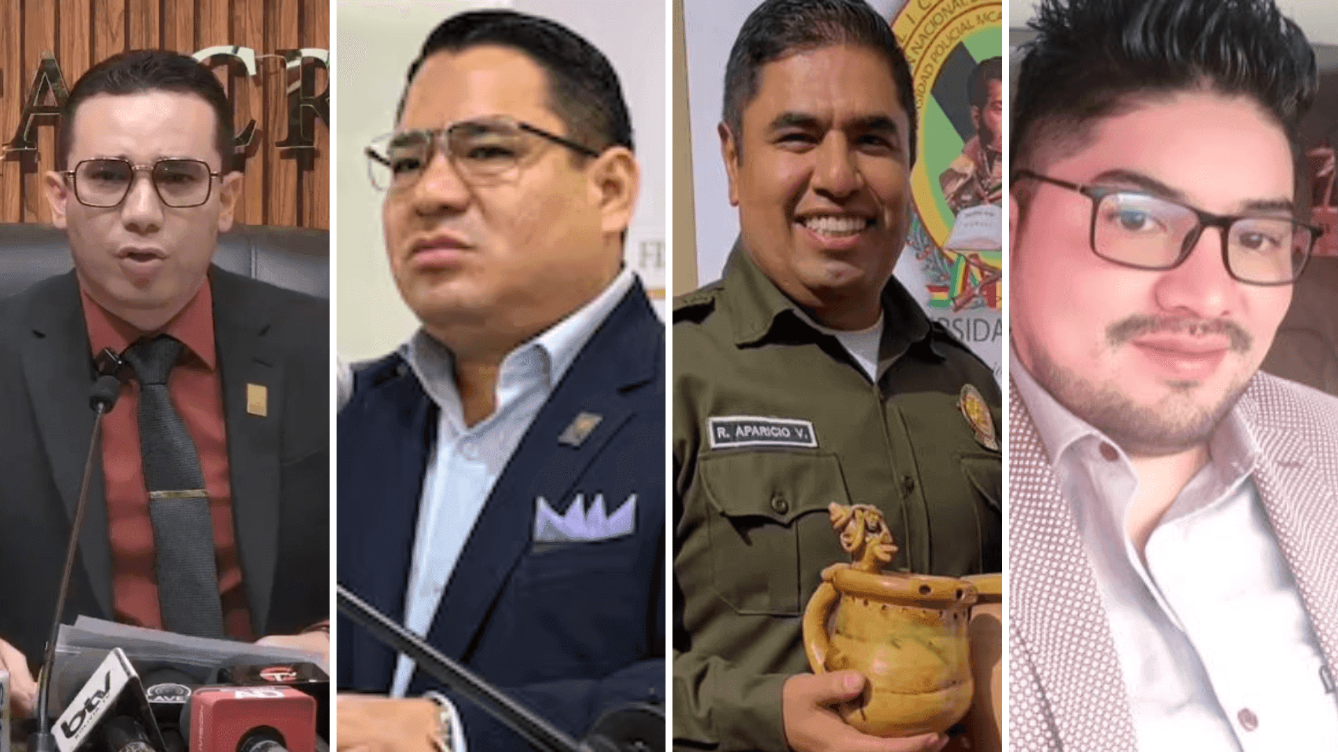 Mariaca, Zeballos, Irusta y Aparicio son enviados a distintos penales con detención preventiva