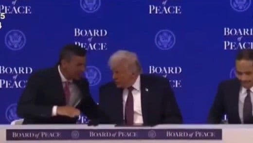 Fotografía de Consejo de Paz se instaló en Davos durante el Foro Económico Mundial