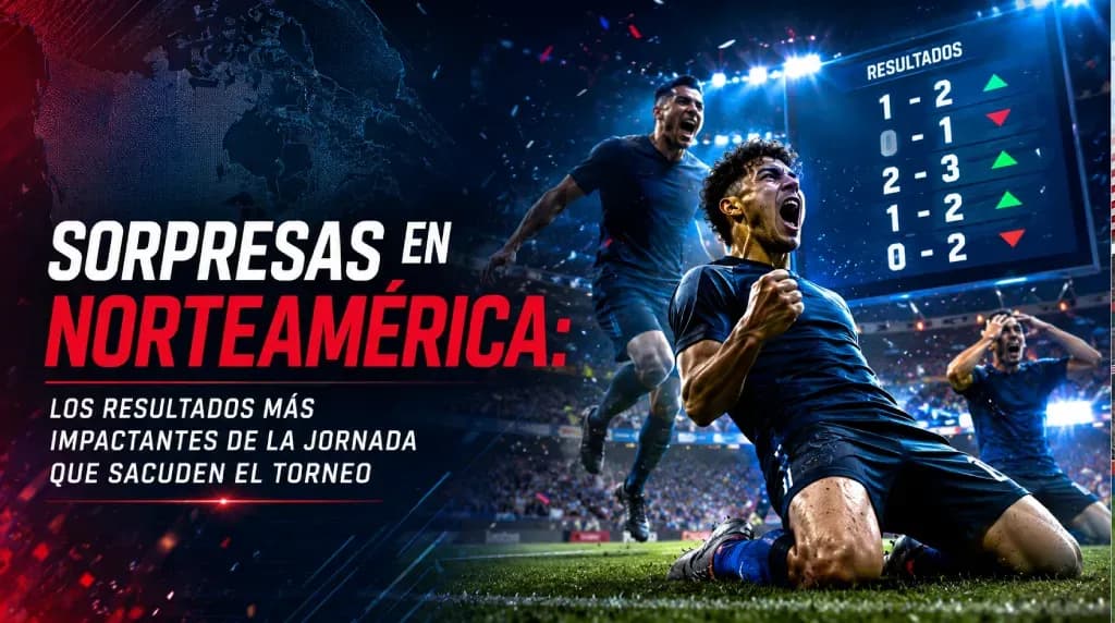Fotografía de Sorpresas en Norteamérica: Los resultados más impactantes de la jornada que sacuden el torneo