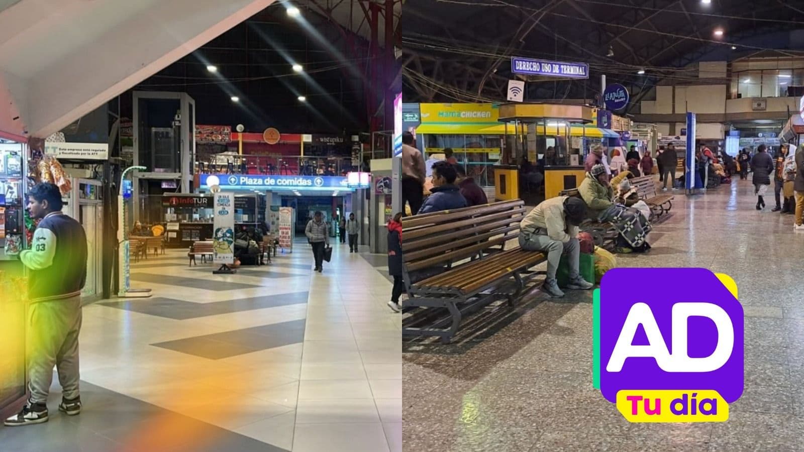 Fotografía de Terminales de La Paz y Cochabamba tras el estado de excepción