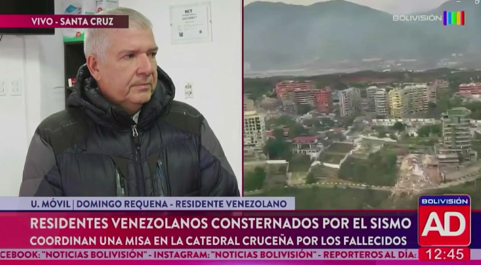 Fotografía de Comunidad venezolana en Santa Cruz expresa preocupación tras terremotos que golpearon su país