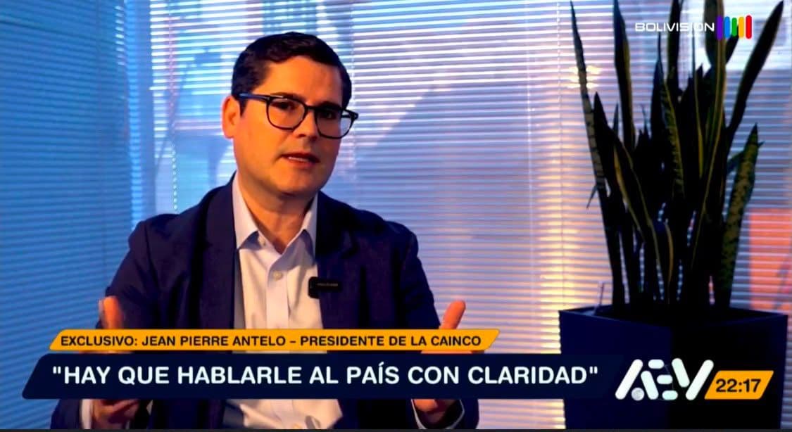 Fotografía de Cara a cara en exclusiva con Jean Pierre Antelo, presidente de la Cainco: así ve el futuro económico de Bolivia