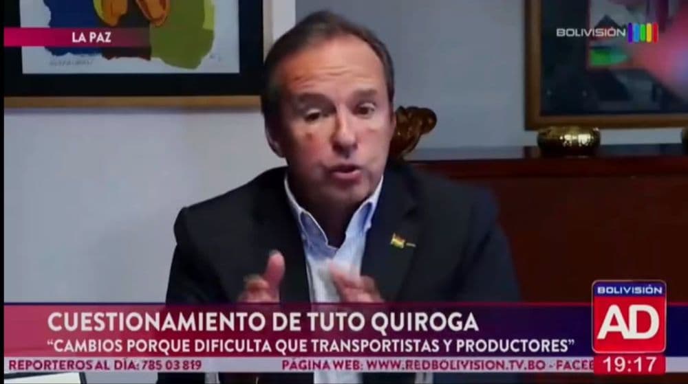 Tuto Quiroga cuestiona viaje de Rodrigo Paz y pide diálogo por el precio del diésel