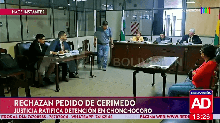 Justicia rechazó solicitud de Cerimedo y ratificó su detención en Chonchocoro