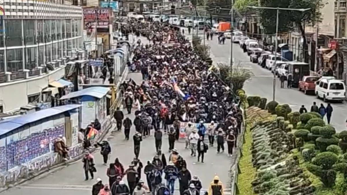 Fotografía de Nueva jornada de movilizaciones en La Paz