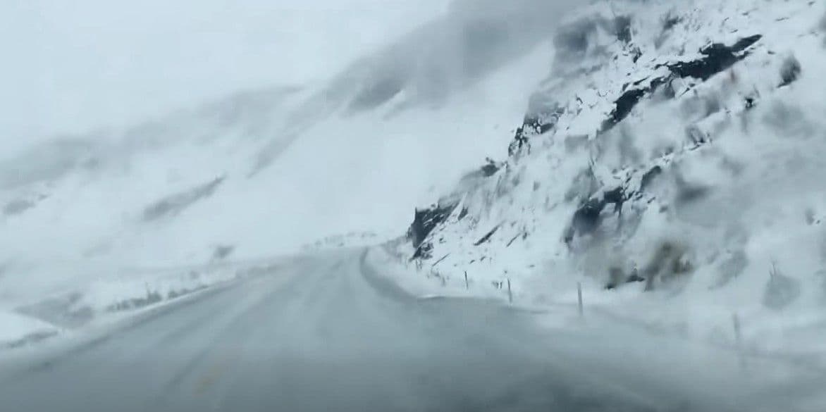 Fotografía de Nevada en La Cumbre obligó a suspender los viajes al norte de La Paz