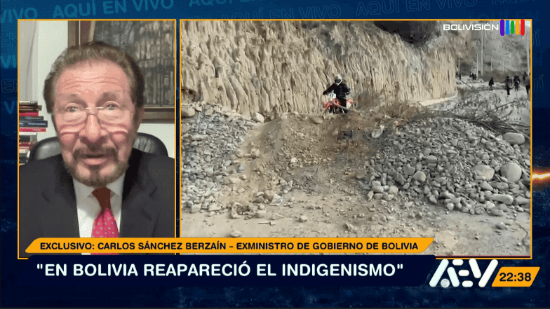 Fotografía de Exministro de Gobierno Carlos Sánchez Berzaín analiza la crisis en Bolivia y plantea posibles salidas al conflicto