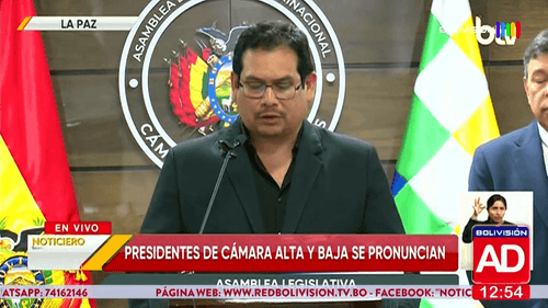 Presidentes de ambas cámaras se pronuncian