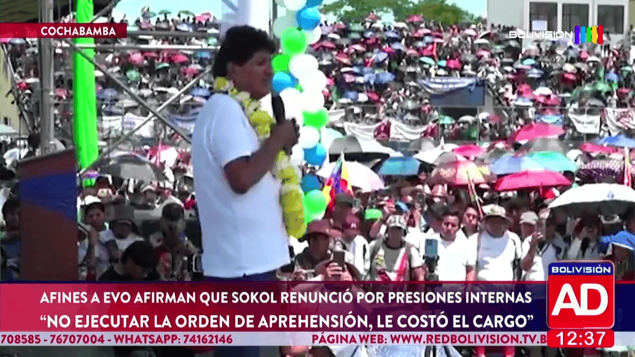 Fotografía de Afines a Evo afirman que Sokol renunció por presiones internas