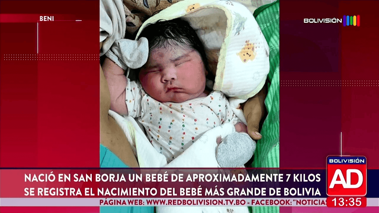 Fotografía de Nació en San Borja un bebé de casi 7 kilos y sorprendió por su peso