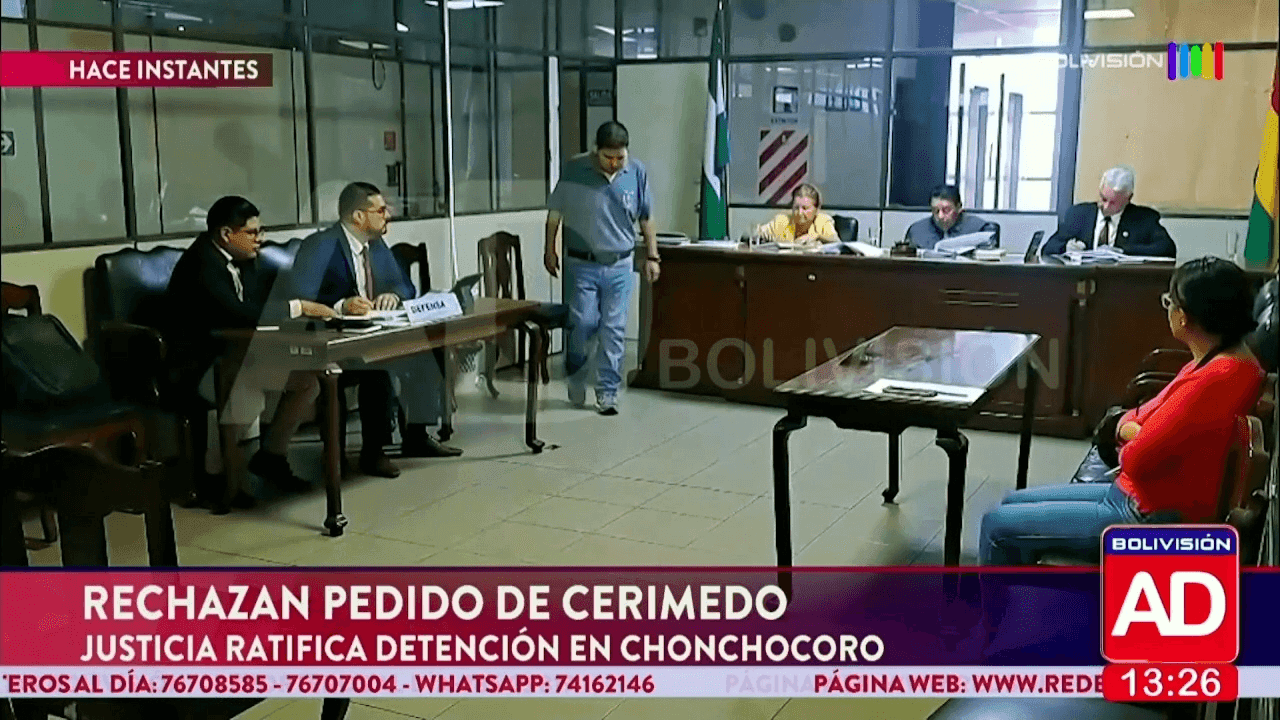 Justicia rechazó solicitud de Cerimedo y ratificó su detención en Chonchocoro