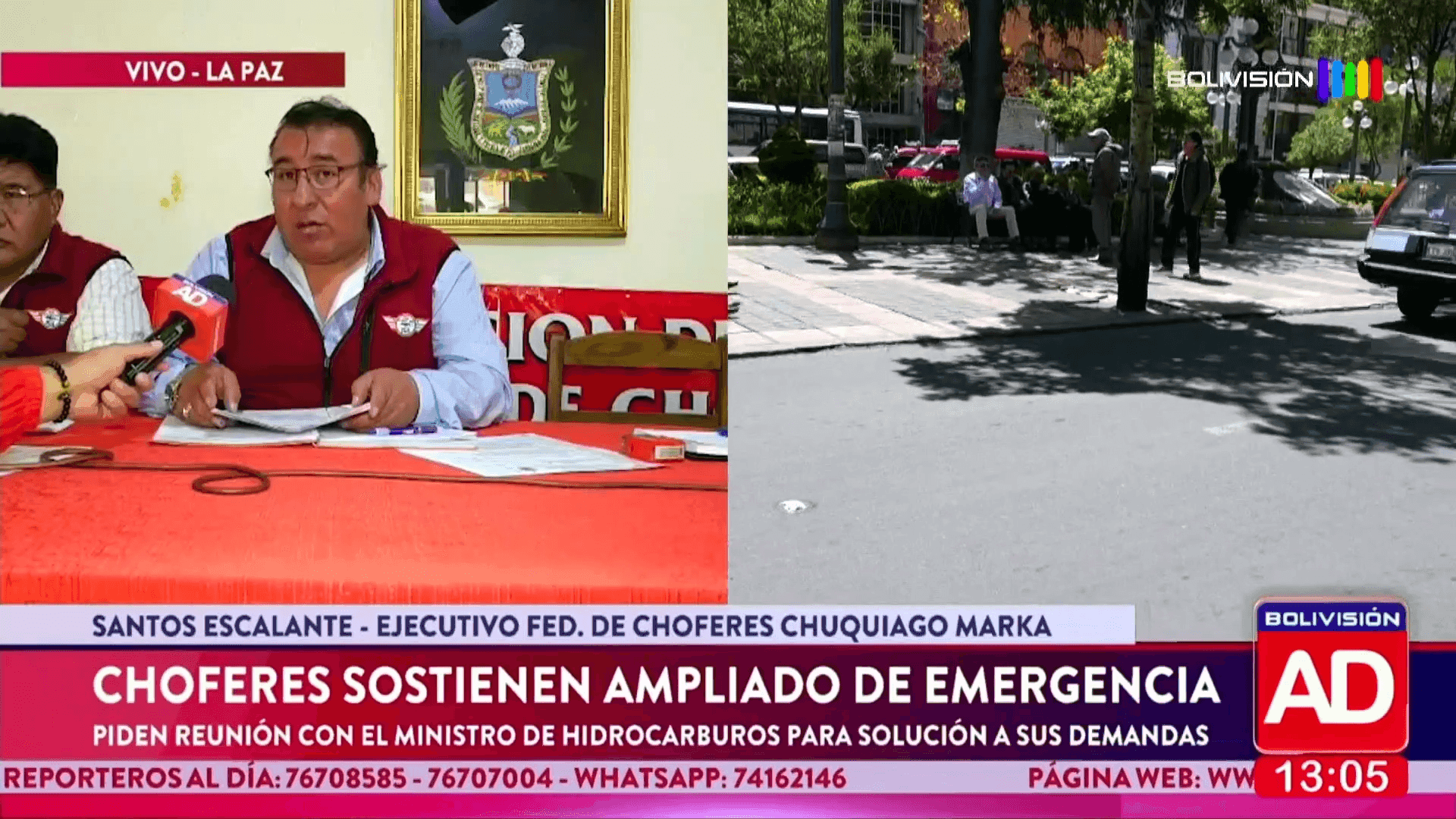 Fotografía de Choferes en estado de emergencia piden reunión con el ministro de Hidrocarburos