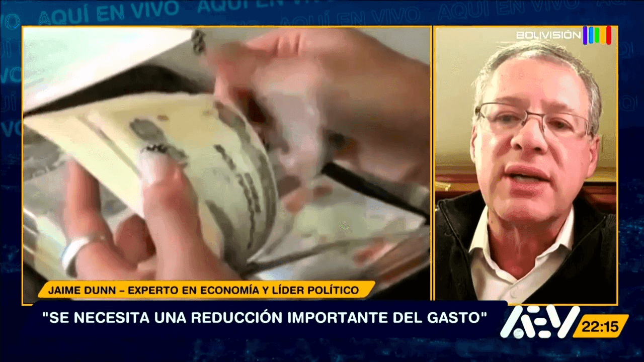 Fotografía de Jaime Dunn analiza el FMI, los combustibles y la economía de Bolivia