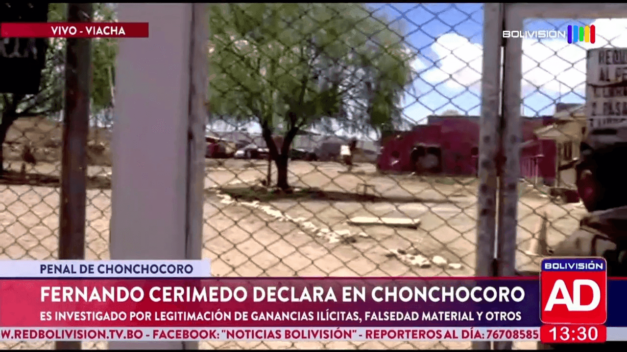 Fotografía de Fernando Cerimedo declara en Chonchocoro